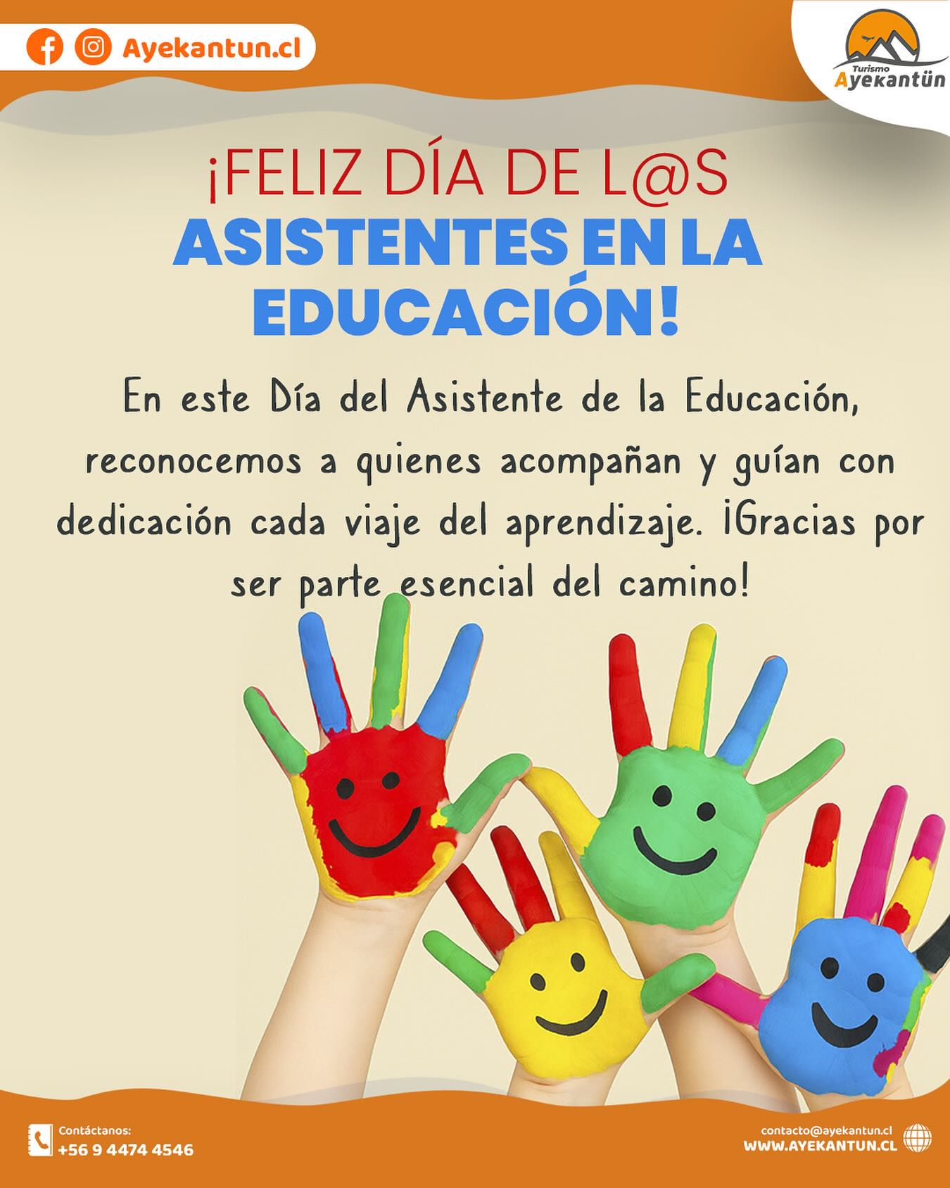 🌍✏️ Así como en el turismo cada ruta tiene un guía, en la educación cada paso cuenta con asistentes que inspiran y apoyan. ¡Feliz día a quienes hacen posible el recorrido educativo!
#AsistentesDeLaEducación #EducaciónQueInspira #ViajesQueTransforman #TurismoConSentido #ayekantun